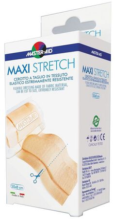 MASTER-AID STRETCH CEROTTO A TAGLIO IN TESSUTO ELASTICO RESISTENTE 50 X 8 CM image not present