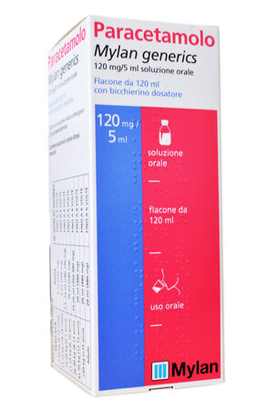 PARACETAMOLO (MYLAN GENERICS)*sciroppo 120 ml 120 mg/5 ml image not present
