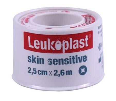 LEUKOPLAST SKIN SENSITIVE CEROTTO SU ROCCHETTO CON MASSA ADESIVA IN SILICONE M2,6 X 2,5CM 1 PEZZO image not present