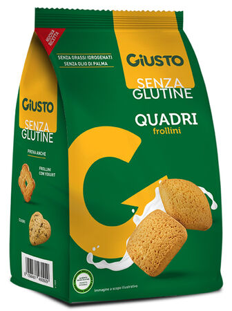 GIUSTO SENZA GLUTINE QUADRI FROLLINI 200 G image not present