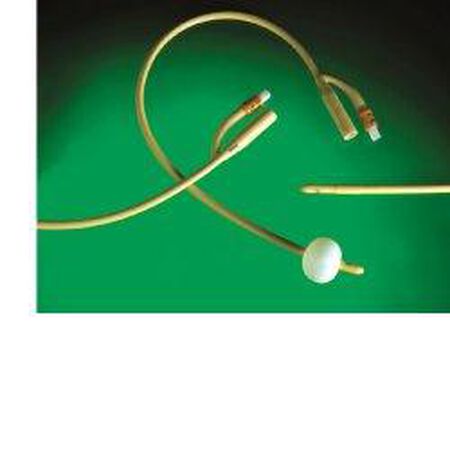 CATETERE URETRALE FOLEY IN LATTICE SILICONATO CH18 PER CATETERIZZAZIONE VESCICALE PRODOTTO IN LATTICE MEDICALE E TRATTATO IN SILICONE NELLA SUPERFICIE ESTERNA image not present