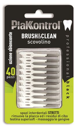 PLAKKONTROL BRUSH & CLEAN CARBON 40 PEZZI image not present