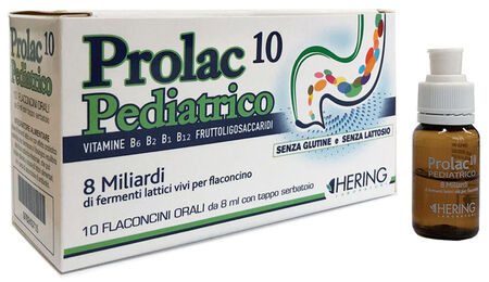 PROLAC10 PEDIATRICO FERMENTI LATTICI 10 FLACONCINI 8 ML image not present