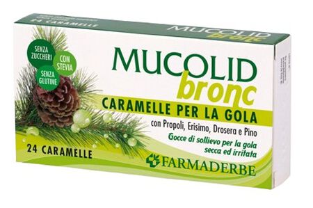 MUCOLID BRONC PROPOLI&PINO 24 CARAMELLE image not present