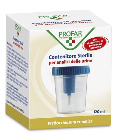 CONTENITORE URINE PROFAR CON TAPPO DI SICUREZZA 120ML image not present