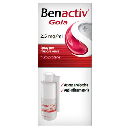 BENACTIV GOLA*spray mucosa orale 15 ml 0,25% image not present