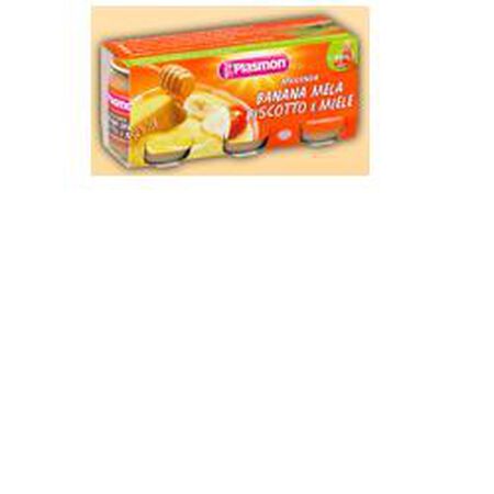 PLASMON OMOGENEIZZATO BANANA/MELA/BISCOTTI/MIELE 120 G X 3 PEZZI image not present