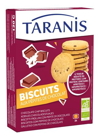 TARANIS BISCOTTI FROLLINI CON PEPITE DI CIOCCOLATO 120 G image not present