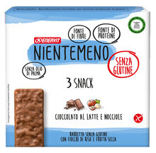 NIENTEMENO BAR CIOCCOLATO AL LATTE NOCCIOLE 3 X 33 G