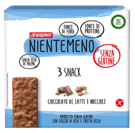 NIENTEMENO BAR CIOCCOLATO AL LATTE NOCCIOLE 3 X 33 G image not present