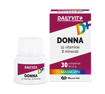 DAILYVIT+ DONNA MULTIVITAMINICO E MULTIMINERALE 30 COMPRESSE RIVESTITE image not present