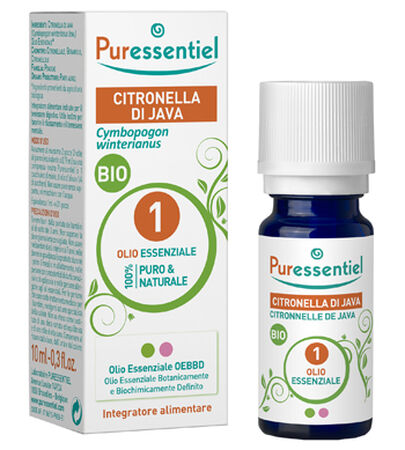 PURESSENTIEL CITRONELLA JAVA OLIO ESSENZIALE BIO 10 ML image not present