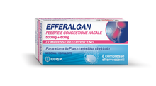 EFFERALGAN FEBBRE E CONGESTIONE NASALE*8 cpr eff 500 mg + 60 mg