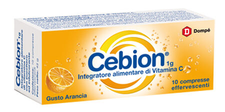 CEBION EFFERVESCENTI VITAMINA C ARANCIA 10 COMPRESSE image not present