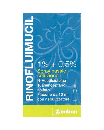 RINOFLUIMUCIL*spray nasale flaconcino 10 ml 1% + 0,5% image not present