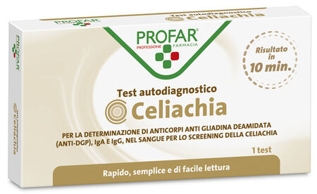 PROFAR TEST CELIACHIA TEST RAPIDO IMMUNOCROMATROGRAFICO A FLUSSO LATERALE 1 PEZZO image not present