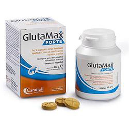 MANGIME COMPLEMENTARE PER CANI GLUTAMAX FORTE BARATTOLO 40 COMPRESSE image not present