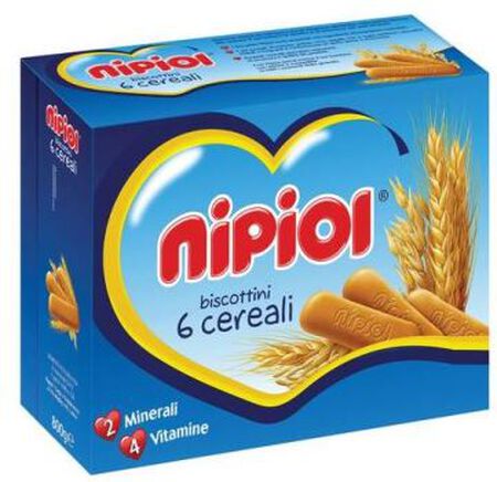 NIPIOL BISCOTTINI 6 CEREALI 800 G image not present
