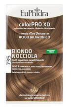 EUPHIDRA COLORPRO XD 735 BIONDO NOCCIOLA GEL COLORANTE CAPELLI IN FLACONE + ATTIVANTE + BALSAMO + GUANTI