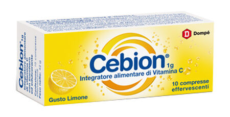 CEBION EFFERVESCENTE VITAMINA C LIMONE 10 COMPRESSE image not present