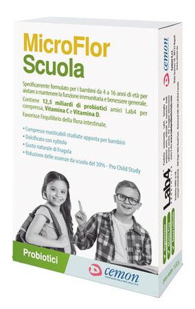 MICROFLOR SCUOLA 30 CAPSULE MASTICABILI image not present