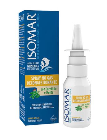 ISOMAR SOLUZIONE ACQUA MARE NASO IPERTONICA NASO SPRAY DECONGESTIONANTE 30 ML image not present
