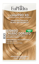 EUPHIDRA COLORPRO XD 830 BIONDO CHIARO DORATO GEL COLORANTE CAPELLI IN FLACONE + ATTIVANTE + BALSAMO + GUANTI