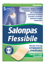 SALONPAS FLESSIBILE*5 empiastri in bustina 105 mg + 31,5 mg  7 x 10 cm