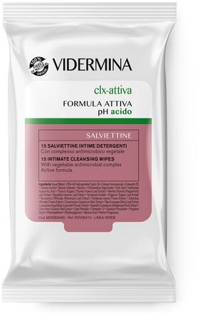 VIDERMINA CLX ATTIVA 15 SALVIETTE INTIME DETERGENTI image not present
