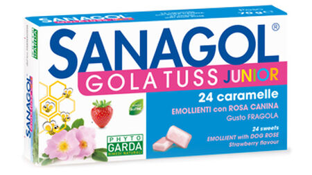 SANAGOL GOLA TUSS JUNIOR FRAGOLA 24 CARAMELLE image not present