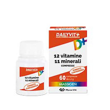 DAILYVIT+ 12 VITAMINE 11 MINERALI 60 COMPRESSE image not present
