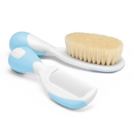CHICCO SPAZZOLA + PETTINE AZZURRO image not present