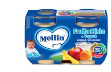 MELLIN MERENDA YOGURT FRUTTA MISTA 120 G X 2 PEZZI image not present