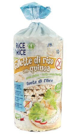 RICE&RICE GALLETTE DI RISO CON QUINOA 100 G SENZA LIEVITO image not present