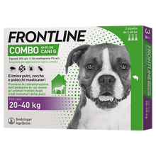 FRONTLINE COMBO SPOT-ON CANI G*soluz 3 pipette 2,68 ml 268 mg + 241,2 mg cani da 20 a 40 Kg