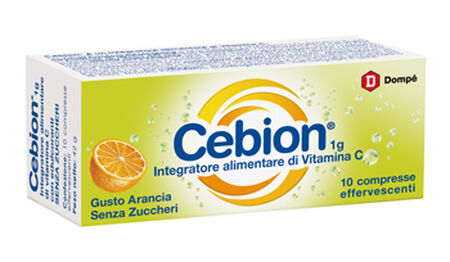 CEBION EFFERVESCENTE VIT C SENZA ZUCCHERO 10 COMPRESSE image not present