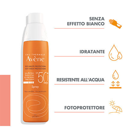EAU THERMALE AVENE SOLARE SPRAY SPF50+ 200 ML NUOVA FORMULA image not present