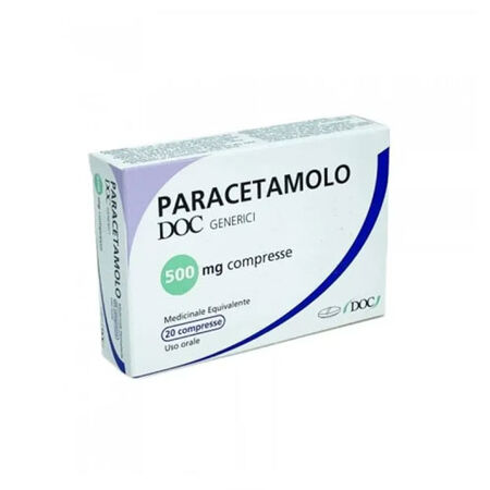 PARACETAMOLO (DOC GENERICI)*30 cpr div 500 mg image not present