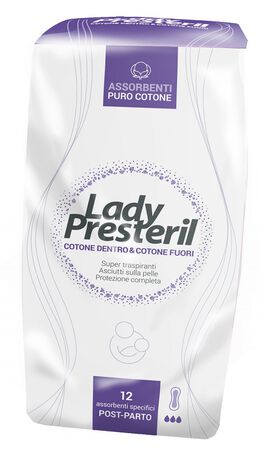 LADY PRESTERIL POSTPARTO 12 PEZZI image not present