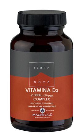 TERRANOVA COMPLESSO DI VITAMINA D3 2000 IU (50UG) 50 CAPSULE image not present