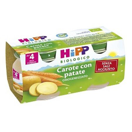 HIPP BIO HIPP BIO OMOGENEIZZATO CAROTE CON PATATE 2X80 G image not present