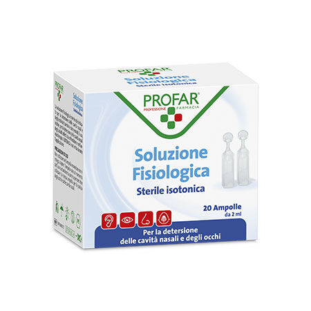 PROFAR SOLUZIONE FISIOLOGICA STERILE ISOTONICA 2 ML 20 AMPOLLE image not present