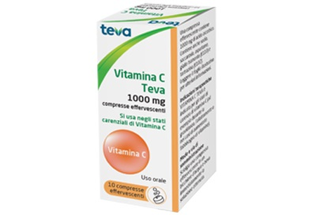 VITAMINA C (TEVA)*10 cpr eff 1 g image not present