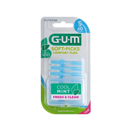 GUM SOFT PICK COMFORT FLEX COOL MINT SMALL SCOVOLINI 40 PEZZI image not present