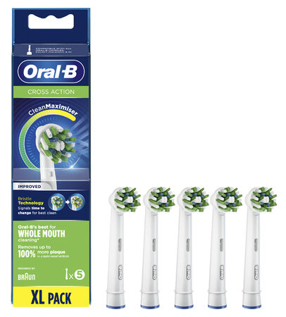 ORALB CROSS ACTION EB50 TESTINE PER SPAZZOLINO ELETTRICO 5 PEZZI image not present