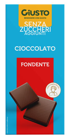 GIUSTO SENZA ZUCCHERO TAVOLETTA CIOCCOLATO FONDENTE 85 G image not present