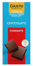 GIUSTO SENZA ZUCCHERO TAVOLETTA CIOCCOLATO FONDENTE 85 G GIUSTO SENZA ZUCCHERO TAVOLETTA CIOCCOLATO FONDENTE 85 G