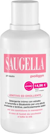 SAUGELLA POLIGYN PH NEUTRO LENITIVO ED EMOLLIENTE 500 ML TAGLIO PREZZO image not present