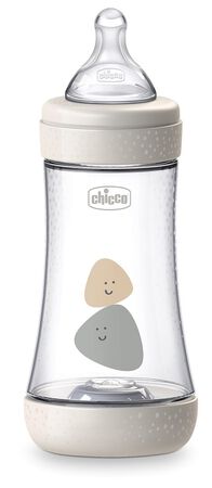 CHICCO BIBERON PERFECT 5 UNISEX 240 ML IN SILICONE 2 FORI image not present