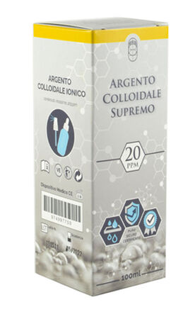 ARGENTO COLLOIDALE SUPREMO 20PPM 100 ML SPRAY + CONTAGOCCE image not present